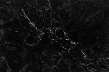 Arkaplan ve tasarım iç veya dış görünümü için yüksek çözünürlüklü siyah mermer dikişsiz doku, karşı üst görünüm.