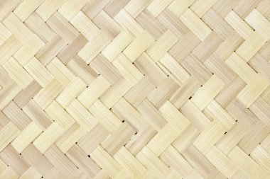 Eski bambu dokuma dokusu arka plan, eski usul örülü rattan mat deseni.