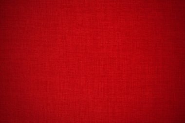 Arka plan için koyu kırmızı kumaş kumaş dokusu, doğal tekstil deseni..