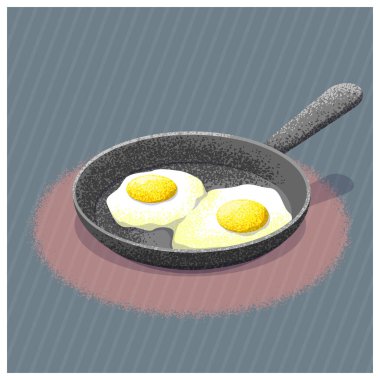 Tavada kızarmış yumurta.