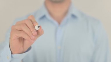 Reklam Kampanyası, Şeffaf Ekranda Yazan Adam