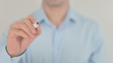 Pazarlama Planı, Şeffaf Ekranda Yazan Adam