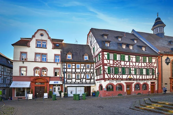 Weinheim Alemania Noviembre 2020 Centro Histórico Ciudad Con Edificios Tradicionales — Foto de Stock