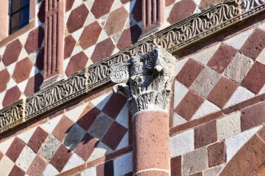 Almanya 'daki Lorsch İmparatorluk Manastırı' nın Carolingian mimari tarzının ayrıntıları