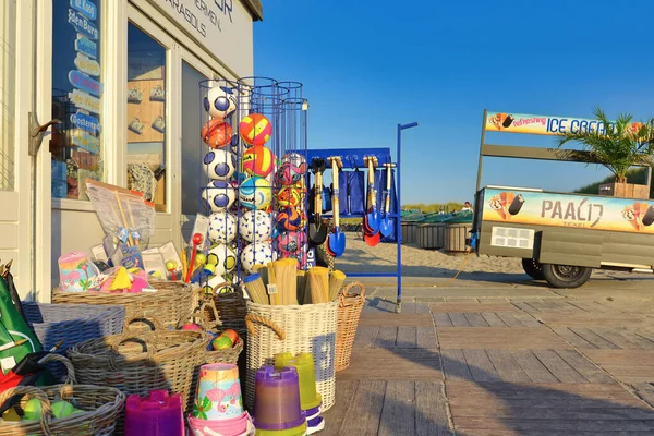 Texel Netherland August 2019 Kiosk Beach Paal Selling Ice Cream — Stock Photo, Image