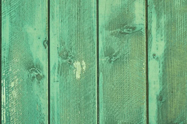 Wooden Background Green Colored Planks — Stock Photo, Image