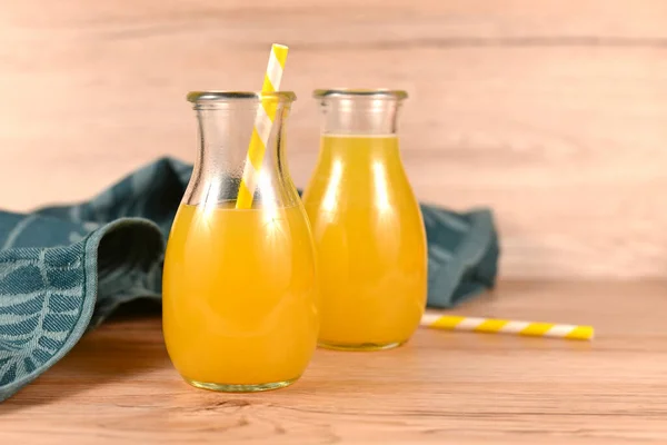 Mandarin Orange Lemonade Jars — Stock Photo, Image