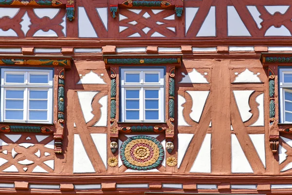 Mosbach Alemania Junio 2021 Parte Fachada Del Antiguo Edificio Histórico — Foto de Stock