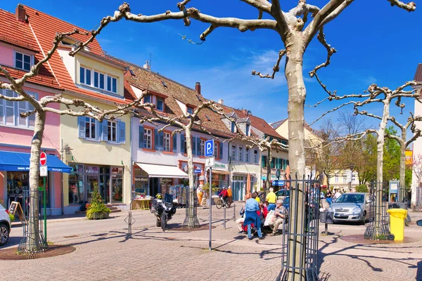 Bad Duerkheim Alemania Abril 2021 Plaza Ciudad Llamada Statdplatz Centro — Foto de Stock