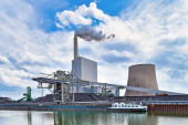 Kohledampfkraftwerk in Karlsruhe zur Erzeugung von Strom und Fernwärme aus Steinkohle