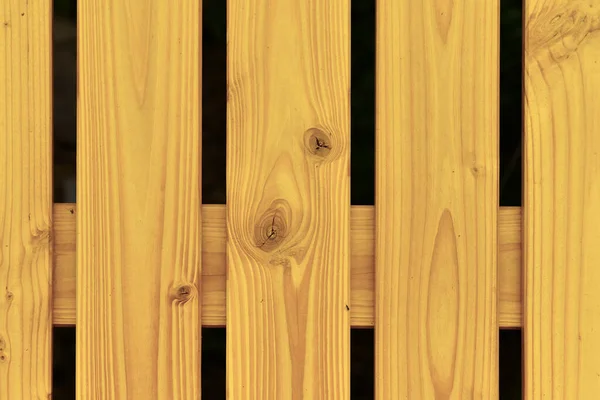 Yellow Painted Wooden Planks Part Fence — Stock Photo, Image