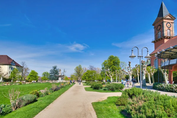 Bad Duerkheim Duitsland April 2021 Openbaar Park Genaamd Kurpark Het — Stockfoto