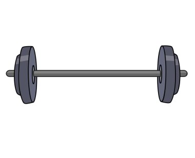 İzole halter illüstrasyon