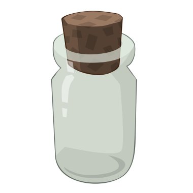 boş şişeleri izole illüstrasyon