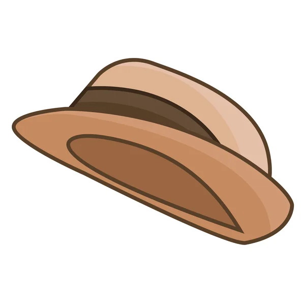 Sombrero ilustración aislada — Vector de stock