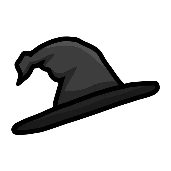 Sombrero bruja ilustración aislada — Vector de stock