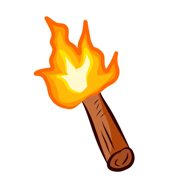Torche illustration isolée — Image vectorielle