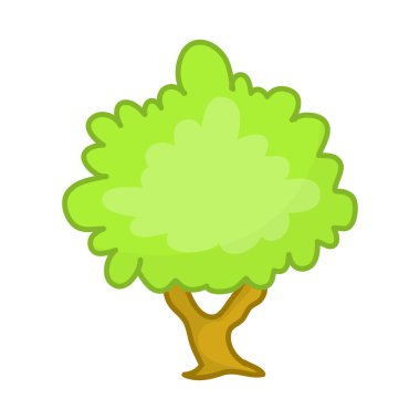 illüstrasyon izole ağaç