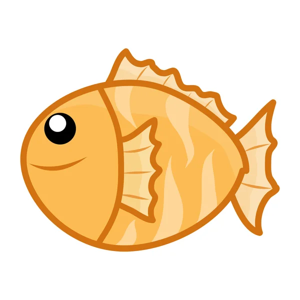 Illustrazione isolata del pesce — Vettoriale Stock
