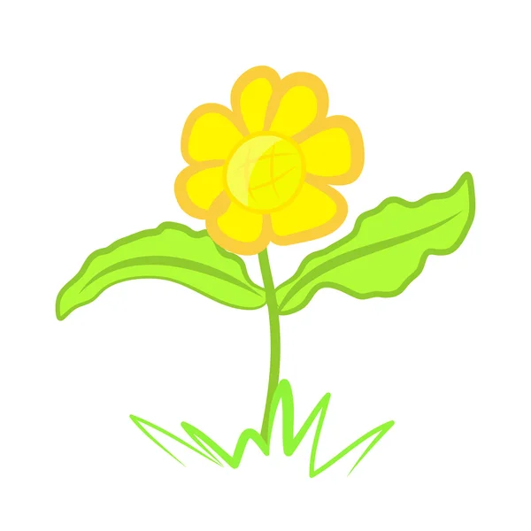 Blomma isolerade illustration — Stock vektor