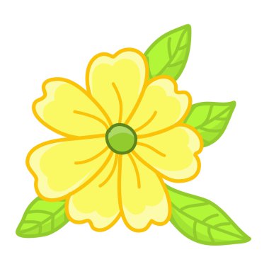 izole sarı çiçek şekil