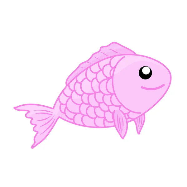 Poisson illustration isolée — Image vectorielle