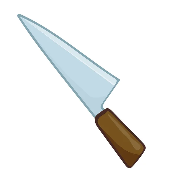 Cuchillo ilustración aislada — Vector de stock