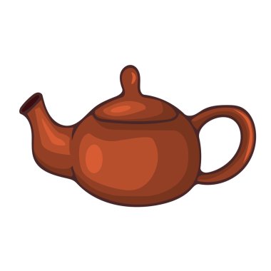 çay çaydanlık izole illüstrasyon