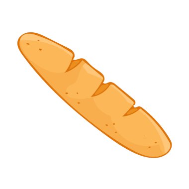 Ekmek izole illüstrasyon