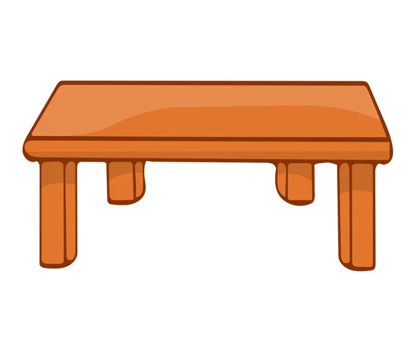 Wooden table isolated illustration — Stock Vector