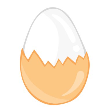 haşlanmış yumurta izole