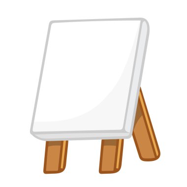 şövale üzerinde tuval boyama 