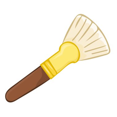 Boya fırça izole illüstrasyon