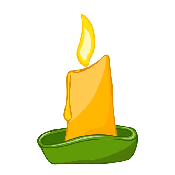 Candle isolated illustration — Stock Vector