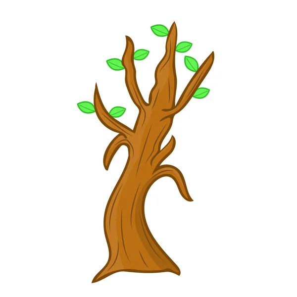 Albero isolato illustrazione — Vettoriale Stock