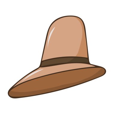 izole hat illüstrasyon