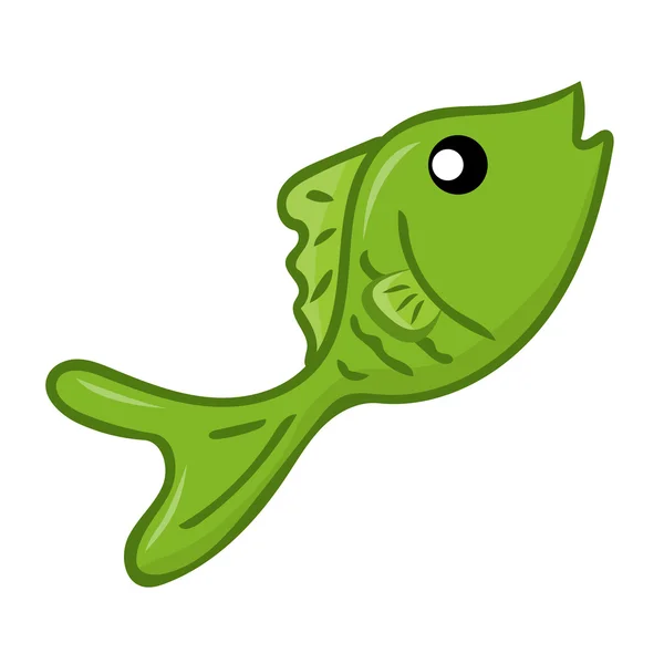 Ilustração isolada de peixes — Vetor de Stock