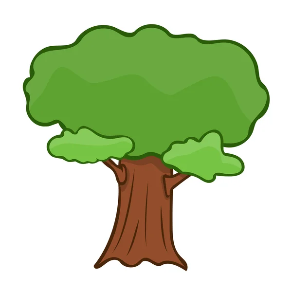 孤立的树图 — 图库矢量图片
