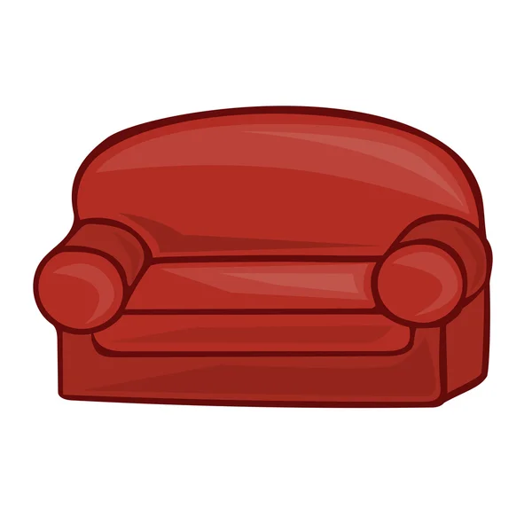 Sofa isolierte Illustration — Stockvektor