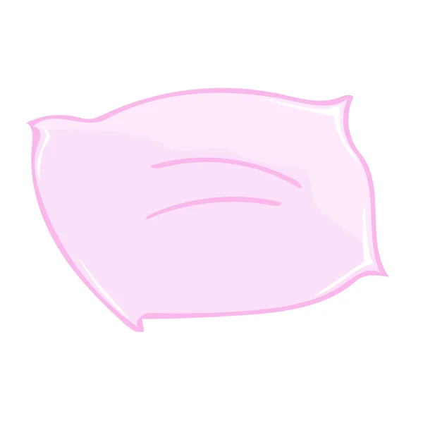 Travesseiro rosa ilustração isolada — Vetor de Stock