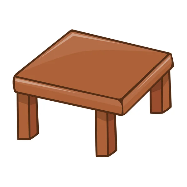 Dřevěný stůl samostatný obrázek — Stockový vektor