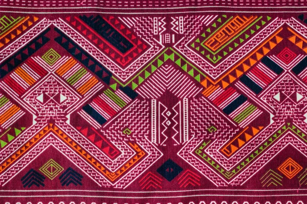 Tajski tkanina tekstura — Zdjęcie stockowe