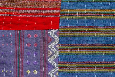 Tayland ipeği kumaşı dokusu