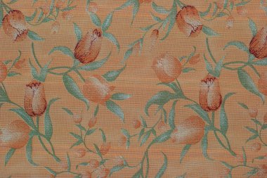 kumaş doku vintage çiçek desenli