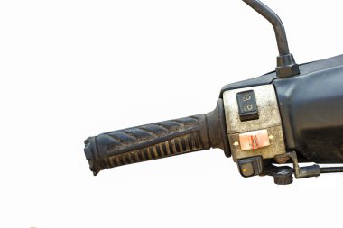 Motosiklet kir eski gidon kadar kapatın