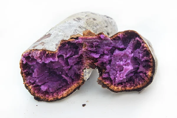 Close up purple yam burn — Stock Photo, Image