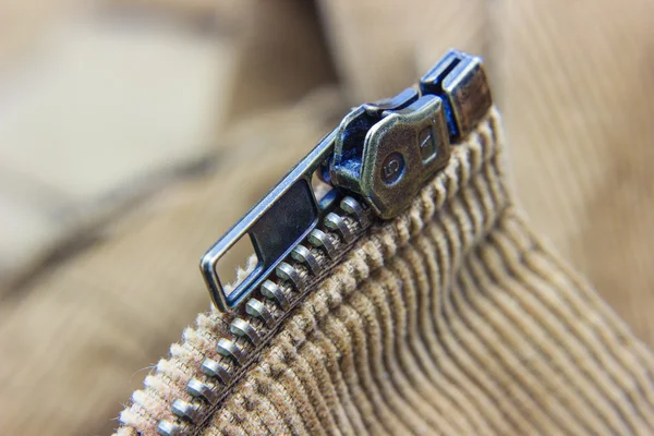 Close up zipper — Stock Photo, Image