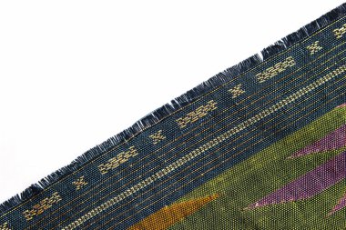 Beyaz arka plan üzerinde kumaş doku