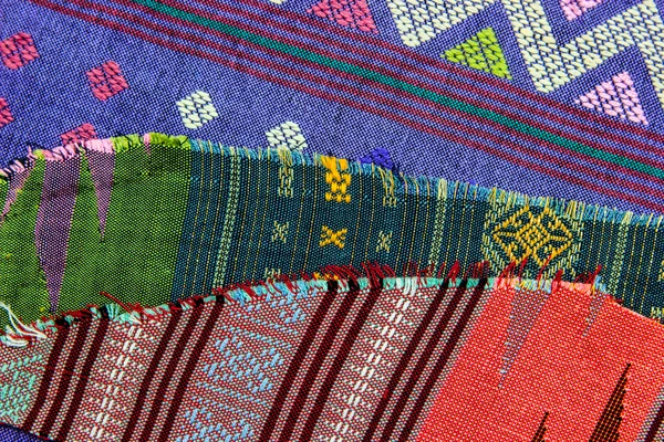 Texture de tissu de soie thaï — Photo