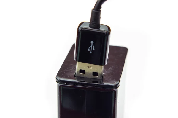 Cabo USB com carregador — Fotografia de Stock